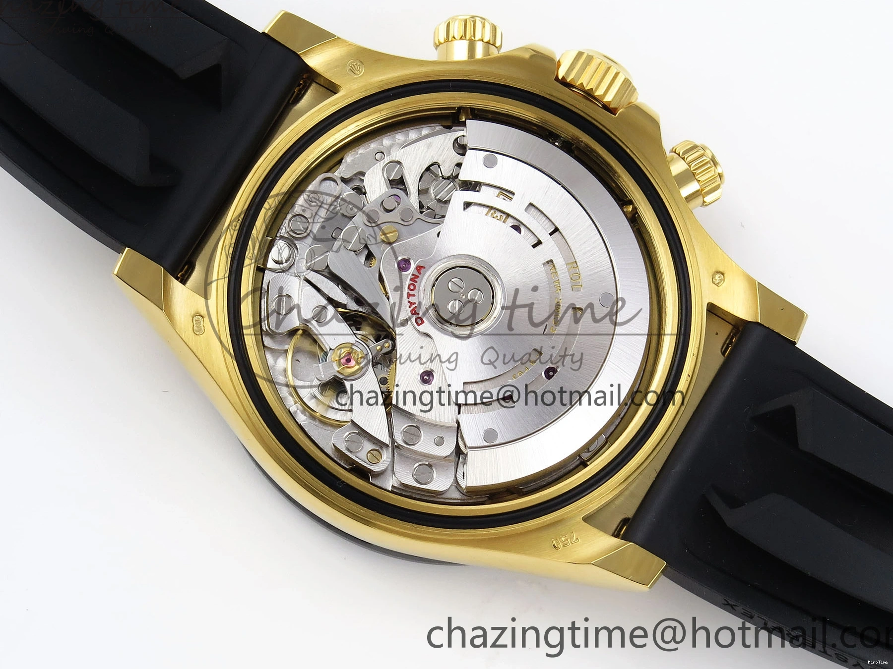 MiroTime 0106 DAYTONA 116518 APSF 1:1 BEST EDITION BLACK DIAL ON OYSTERFLEX RUBBER STRAP SH RelaxedFit 1782